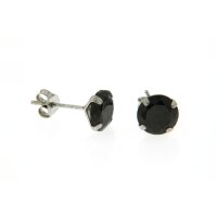 Ohrstecker schwarz 8mm