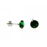 Ohrstecker grün 7mm