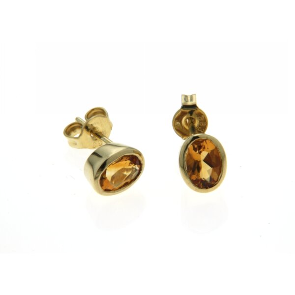 Ohrstecker Citrin