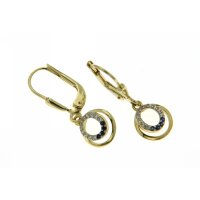 Ohrhänger Safir+Zirkonia