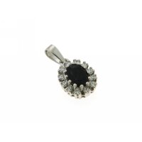 Kettenanhänger Safir+CZ