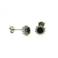 Ohrstecker Safir+CZ