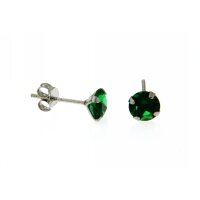 Ohrstecker grün 6mm