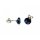 Ohrstecker blau 7mm